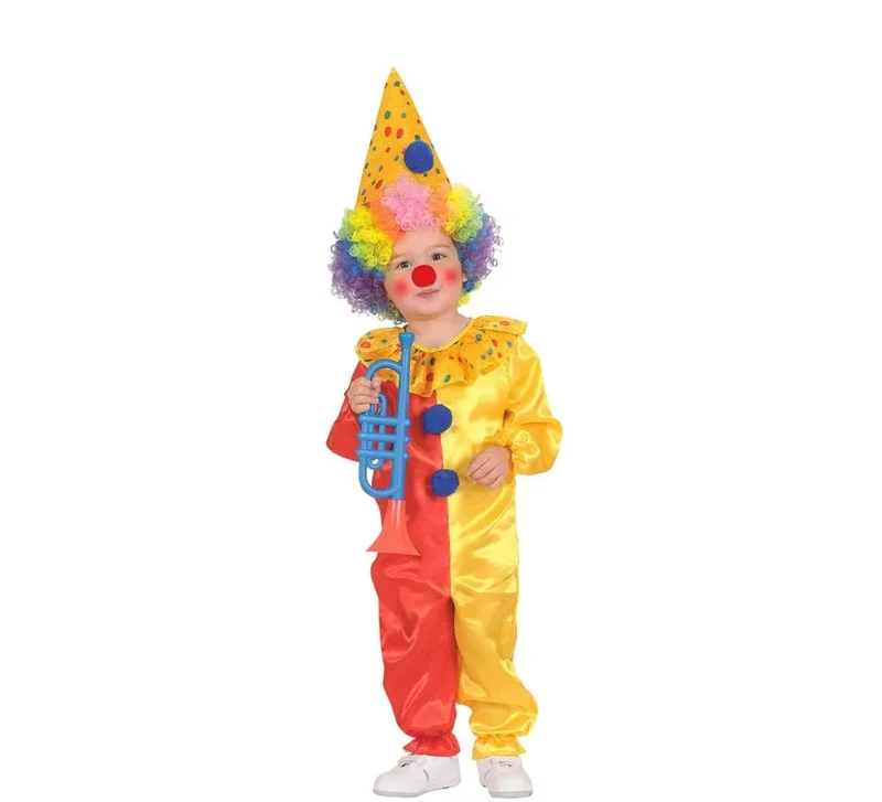 Disfraz de Payaso Tímido para niños y bebé 1-2A