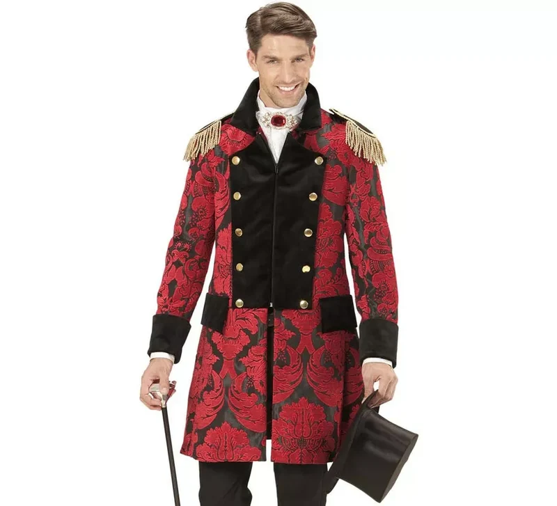Chaqueta Jacquard época rojo para hombre S