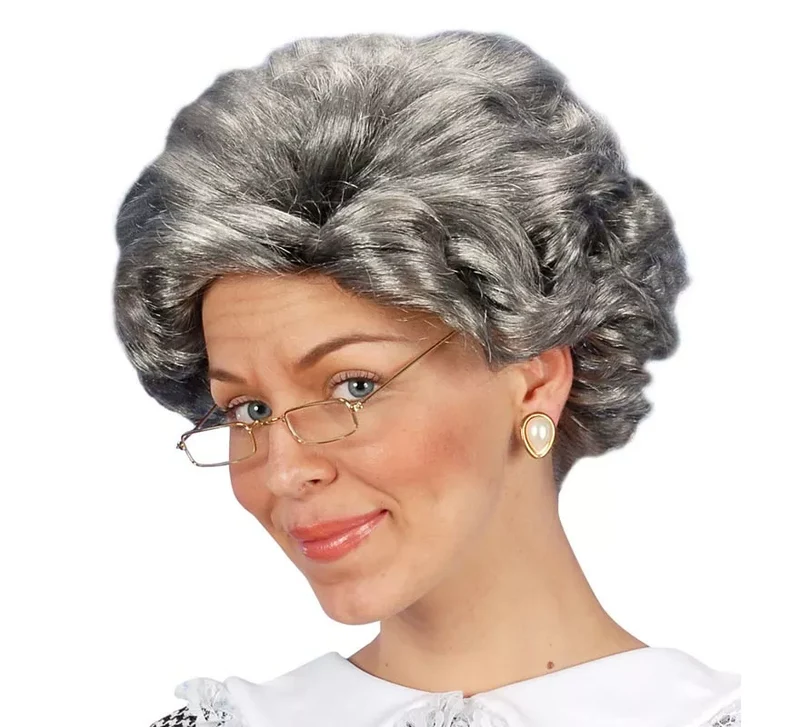Peluca Agatha de abuela adulto Universal Adulto