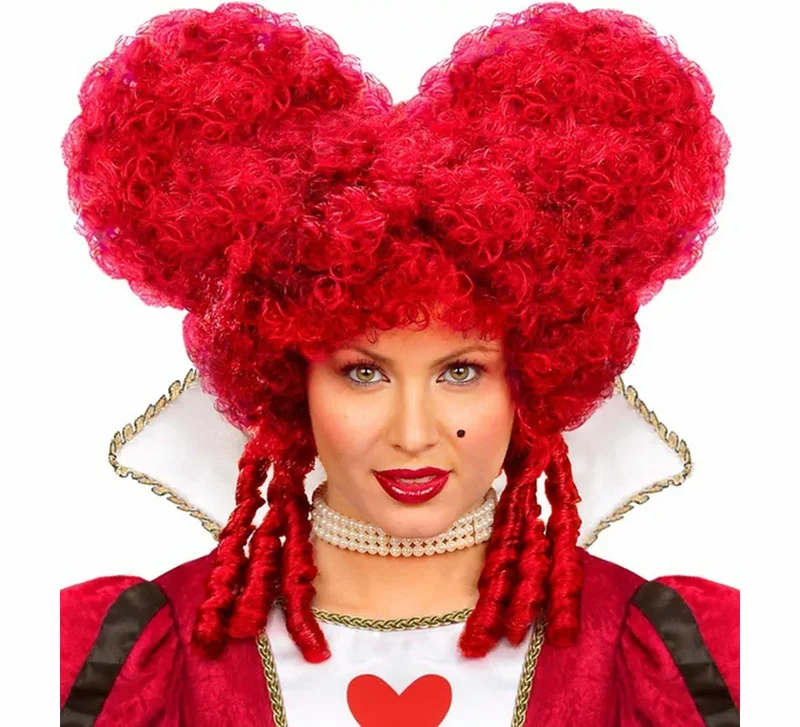 Peluca de Reina de Corazones Pelirroja Sin talla