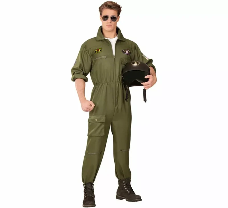 Disfraz de Piloto Jet de Combate para hombre L