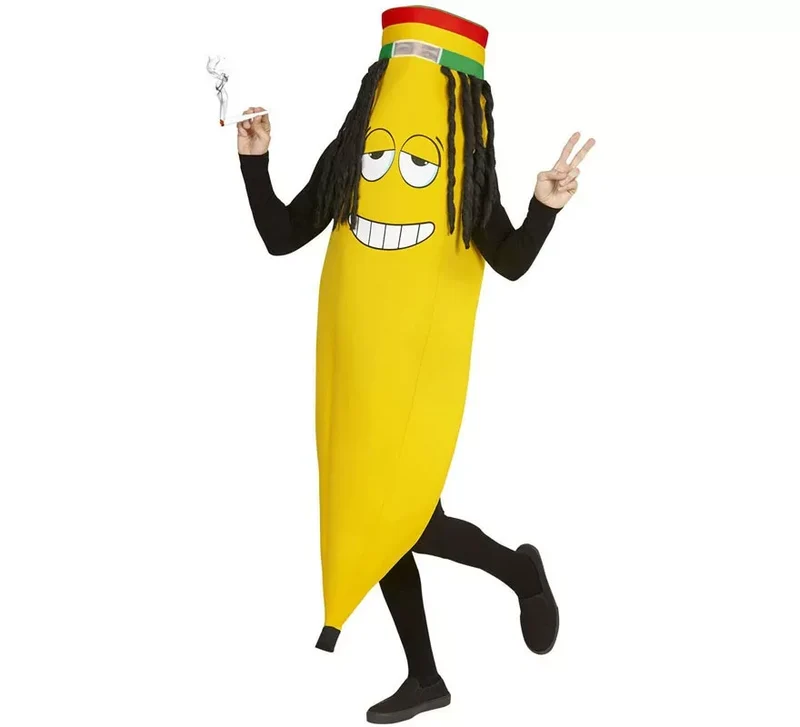 Disfraz de Banana Rastafari para adulto Universal Adulto