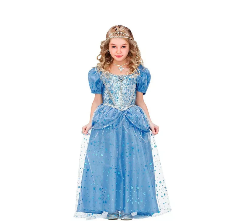 Disfraz de Princesa o Hada Azul Claro para niña 2-3A