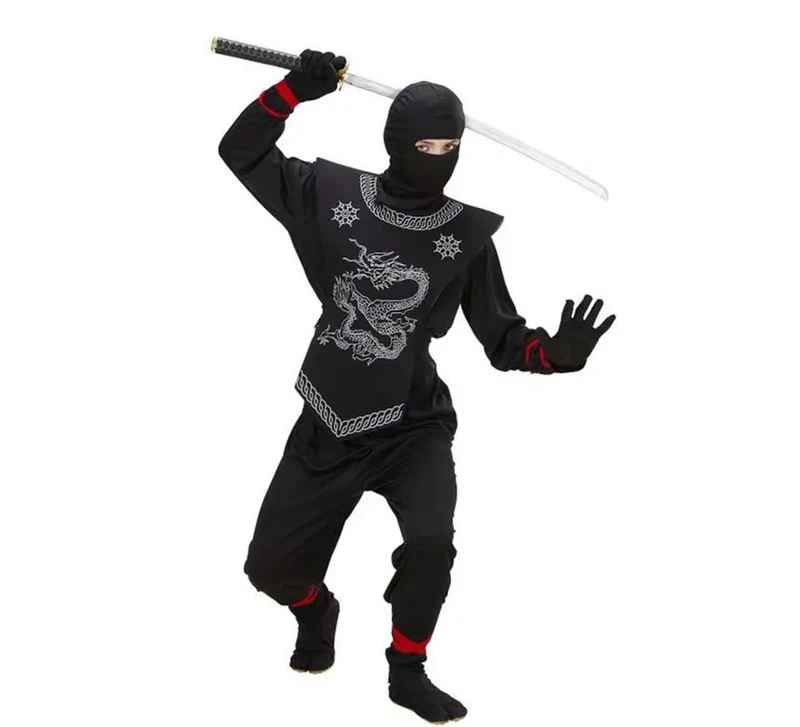 Disfraz de Ninja negro para niño 4-5A