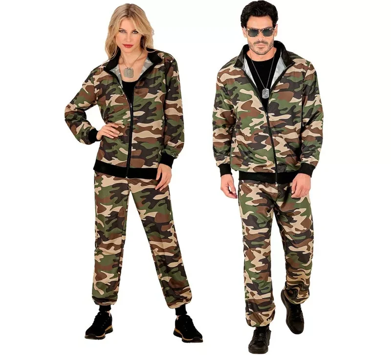 Disfraz de Chándal Party Fashion Camuflado para adulto XXL