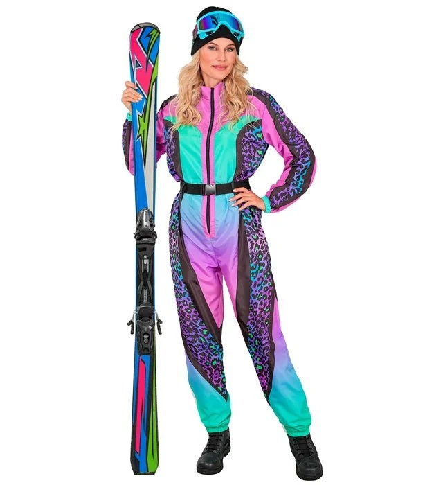 Farbiger Skipak in Lila-Rosa für Damen XL