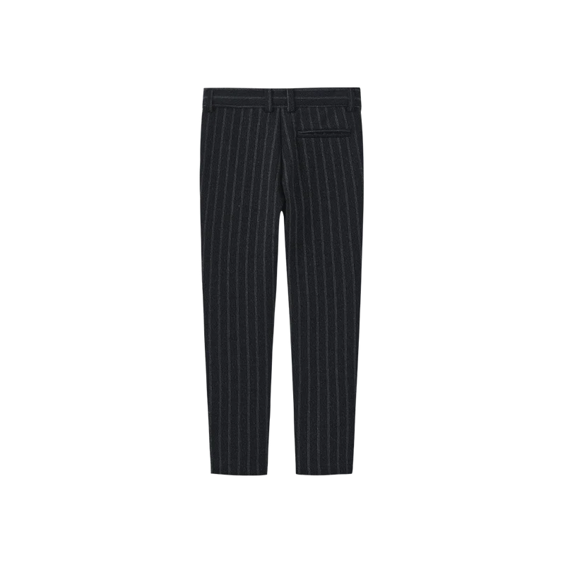HARPER JAMES NAVY PINSTRIPE TEXTURE PANTS 7