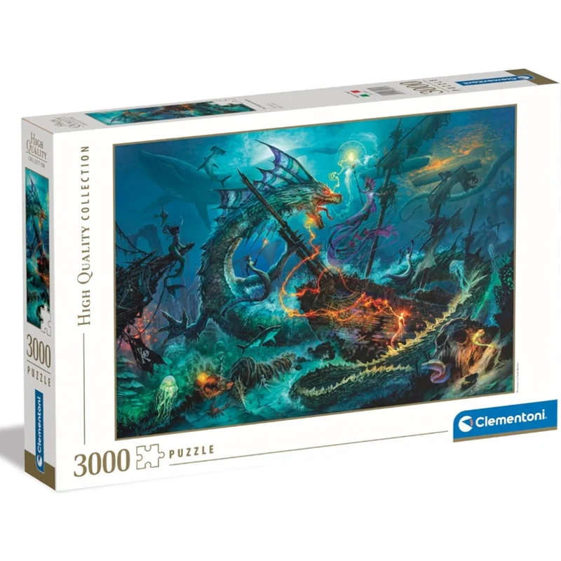 Clementoni The Under Water Battle 3000 Piece Puzzle Set FTC Games