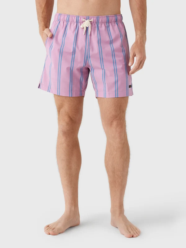 Faherty Brand Men's All Day 6" Swim Trunk XXL / BLUE WATER LEAF