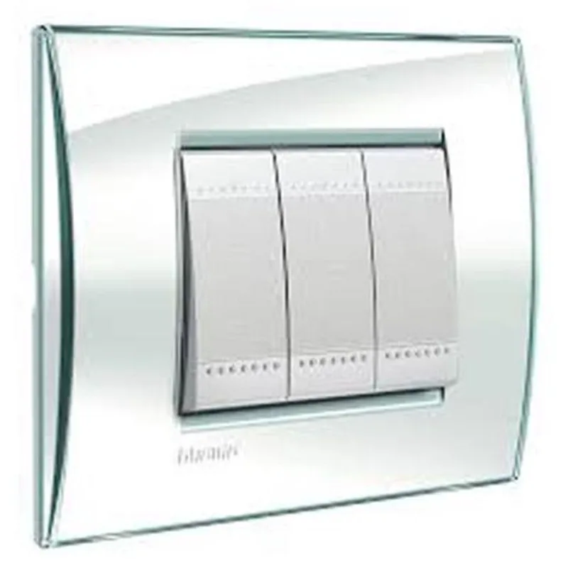 Placa Living Light 4X2 3 Postos Acqua - Bticino
