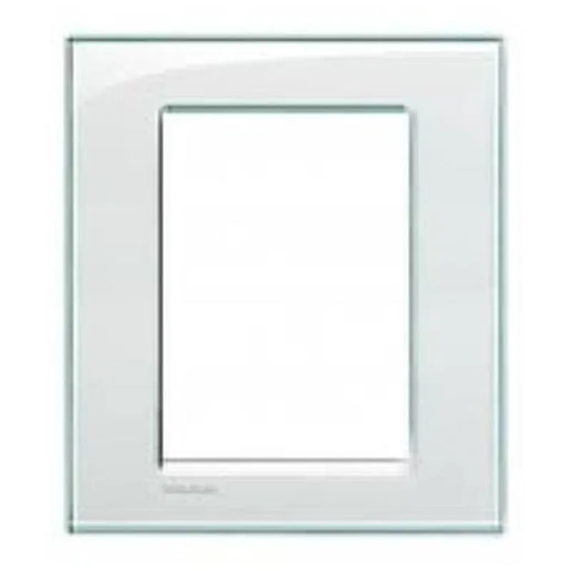 Placa Living Light 4X4 3 + 3 Postos Acqumarina - Bticino