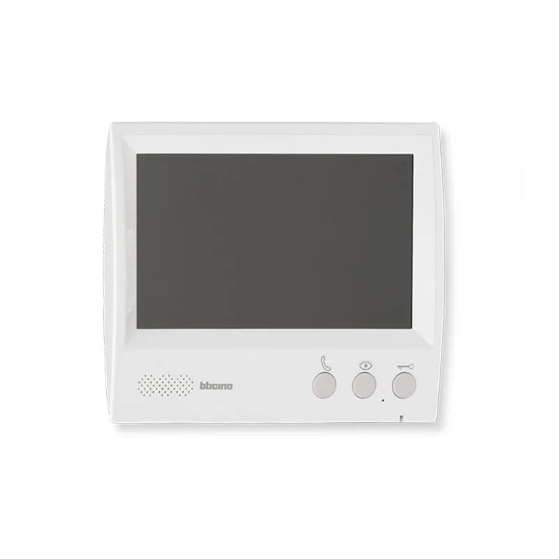 Monitor de Video Bticino 7" Manos Libres Blanco con Cámara Integrada