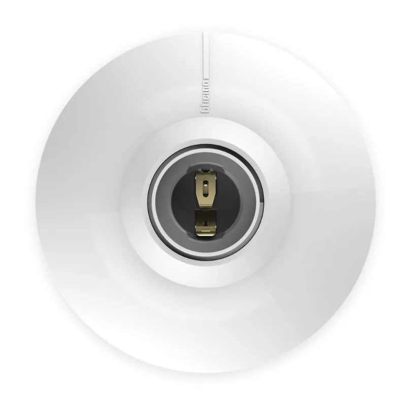 Wall Socket (Base + Tapa) 100W E-27 Blanco Bticino