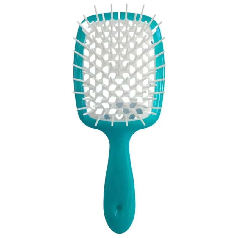 Escova De Cabelo Janeke Superbrush Legitima Cor Azul Branca