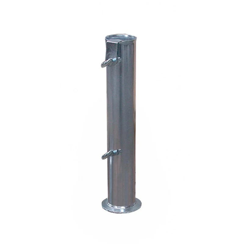 Tubo per base in cemento per ombrellone, in acciaio zincato resistente per esterno Ø 5.5 cm