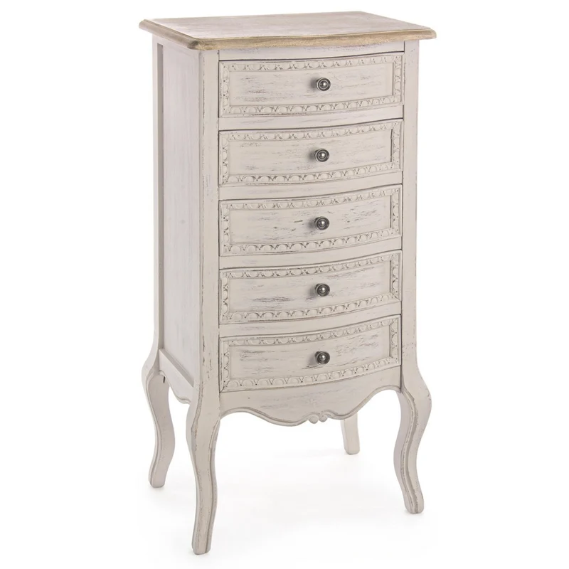 Cassettiera "Clarisse" per interno, con 3 Cassetti 5 Cassetti - 48x35x100h cm