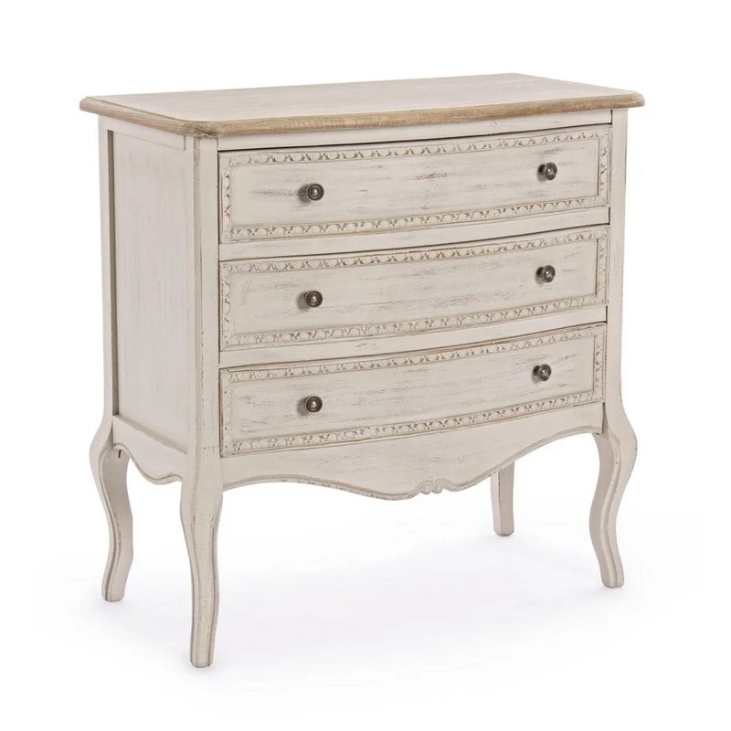 Cassettiera "Clarisse" per interno, con 3 Cassetti 3 Cassetti - 80x40x80h cm