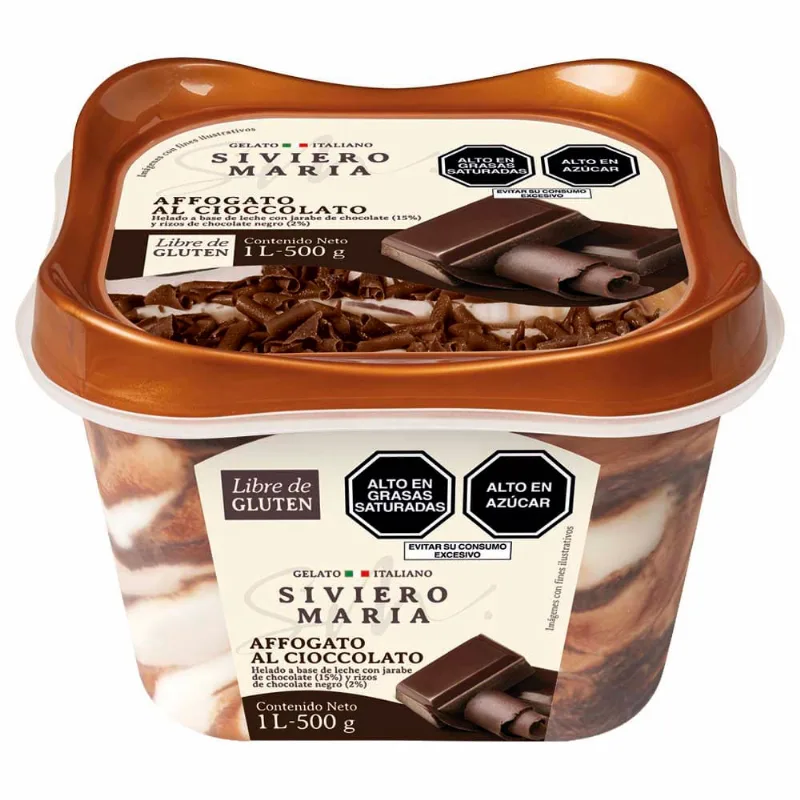 Helado SIVIERO MARIA Affogato al Cioccolato Pote 1L