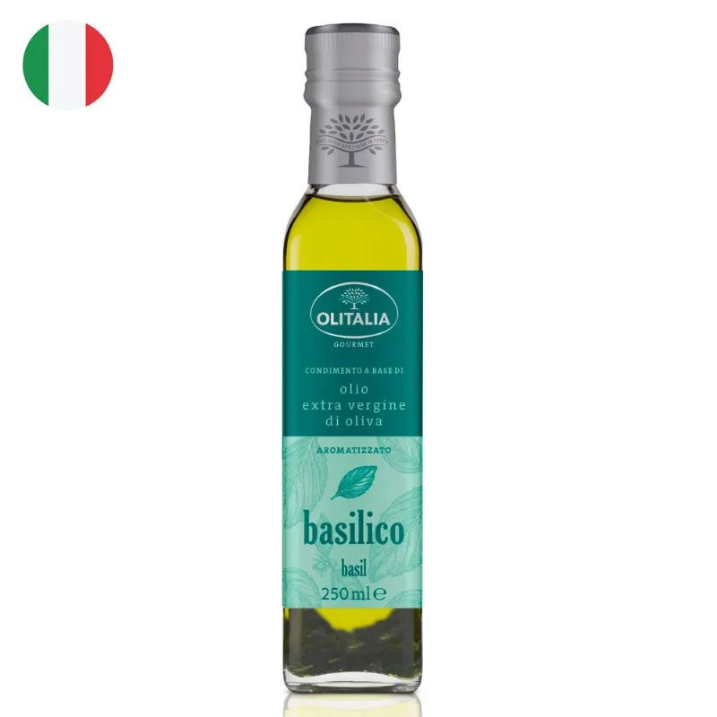 Aceite de Oliva Olitalia Albahaca 250 ml
