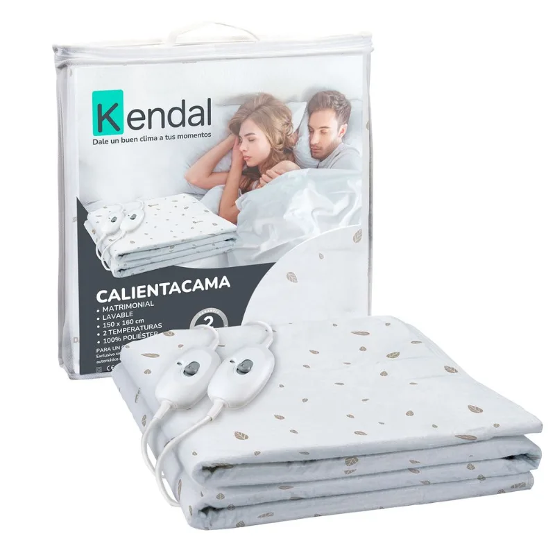 Calientacama Kendal Poliéster Estampado Manual 2 Plazas