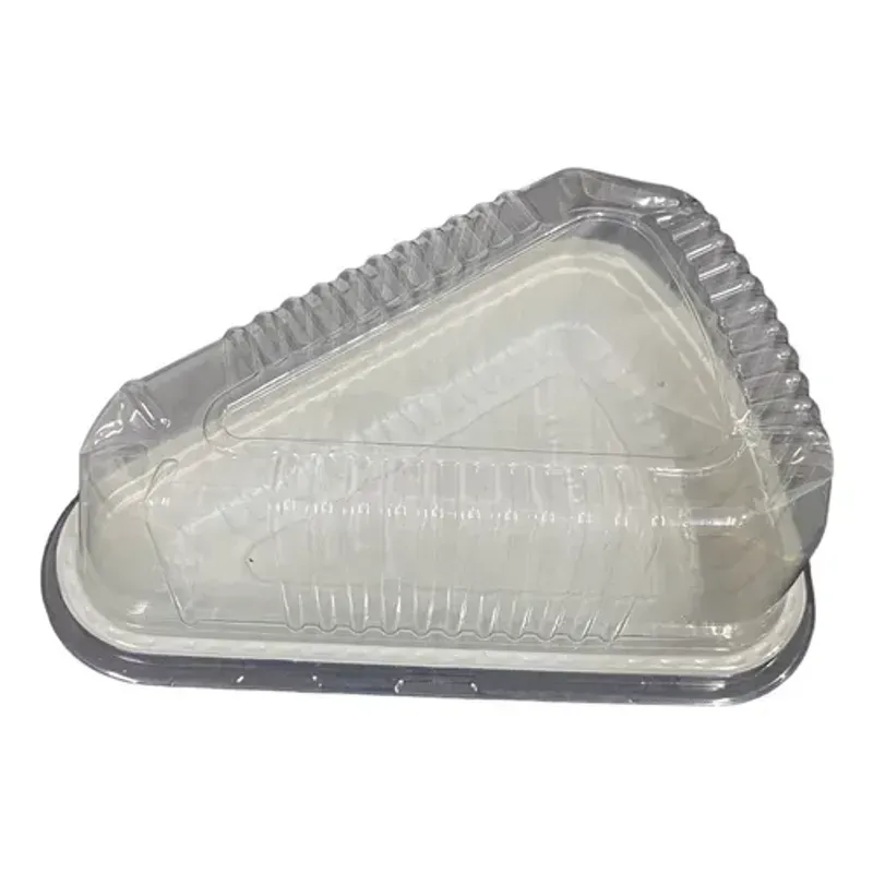 Embalagem para Fatia de Torta Cristal 100 Unidades Bipack Descartável