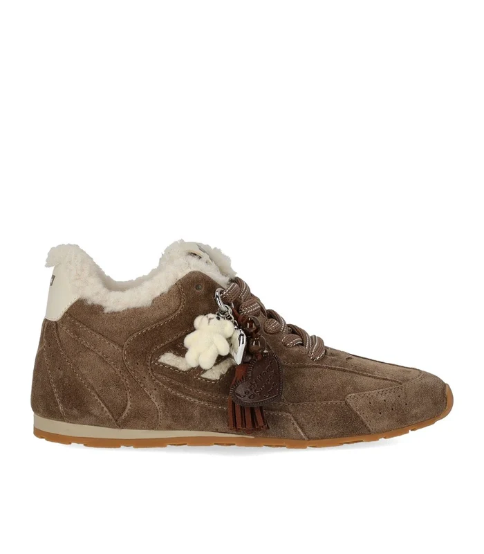 3 P Blast Suede Taupe Sneaker 36