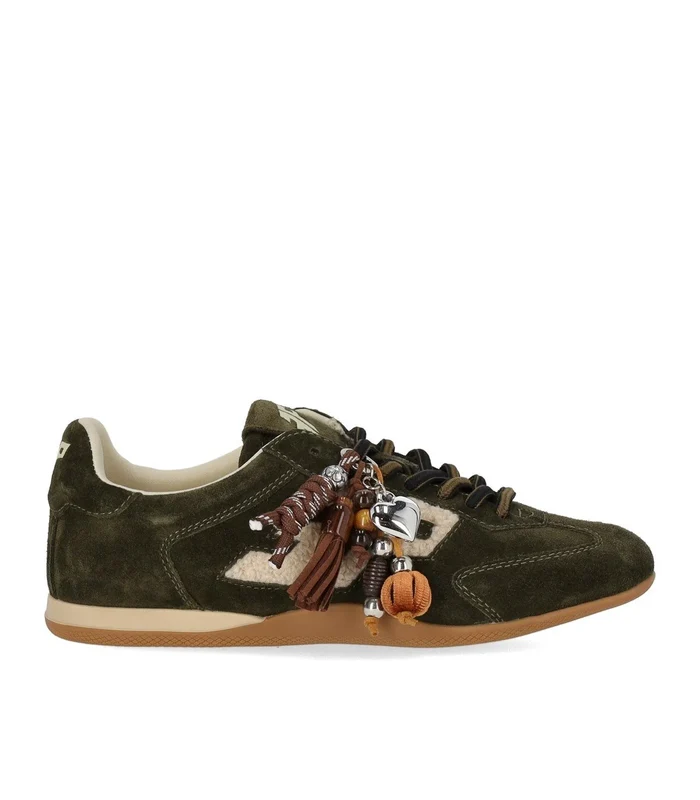 3 P Tor Suede Olive Green Sneaker 38