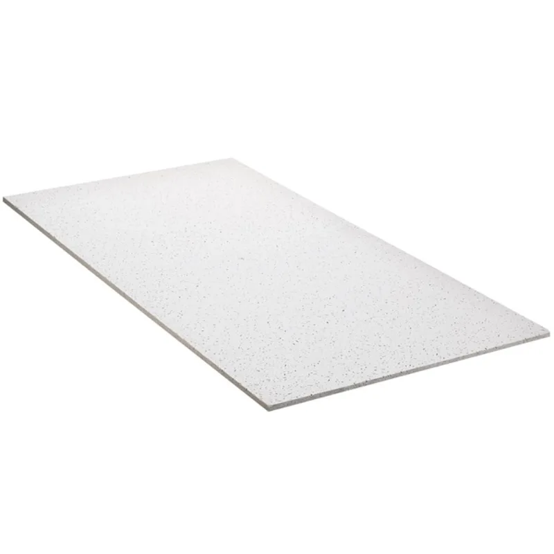 CertainTeed Avalon Ceiling Panel in Mineral Fibre for Suspended Ceilings 5/8-in x 2 x 4-ft White - Box of 8