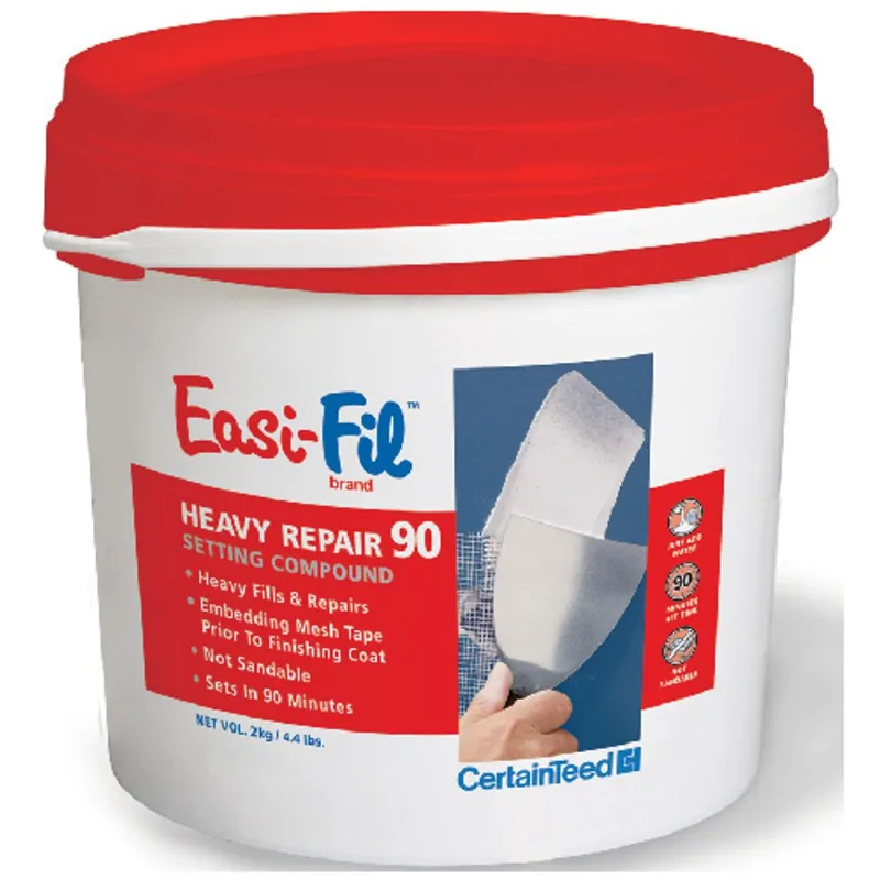CertainTeed Easi-Fil Heavy Repair 90 Drywall Compound - White - 2-kg - Premixed