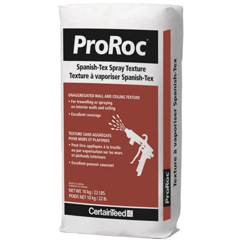 ProRoc Spanish-Tex Spray Texture for Walls and Ceilings - White - 15-kg