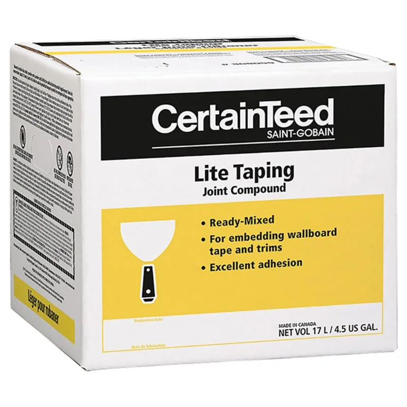 CertainTeed Lite Taping Joint Compound - 17-L - Premixed - 500-sq. ft.