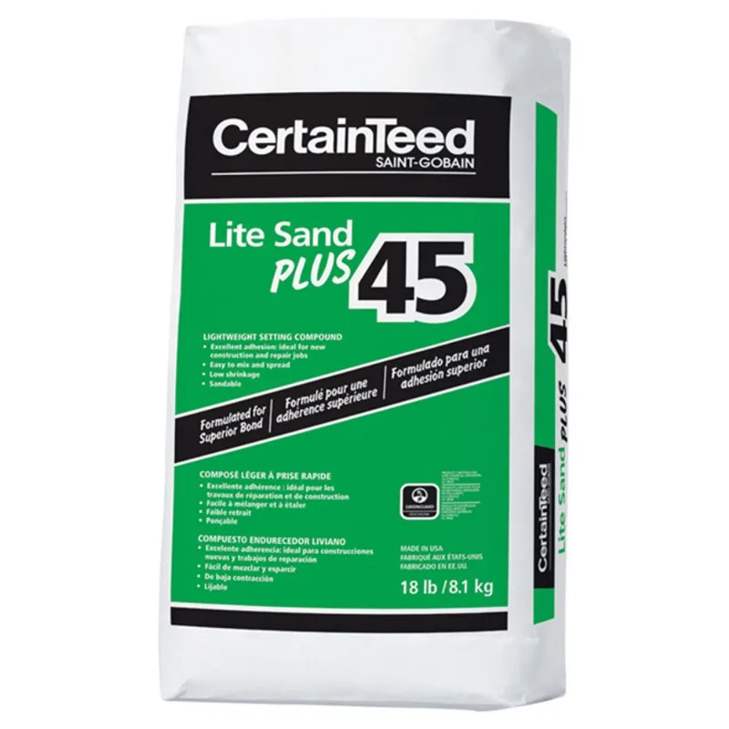CertainTeed Lite Sand Plus 45 Lightweight Setting Compound - 8.1-kg - 300-sq. ft.