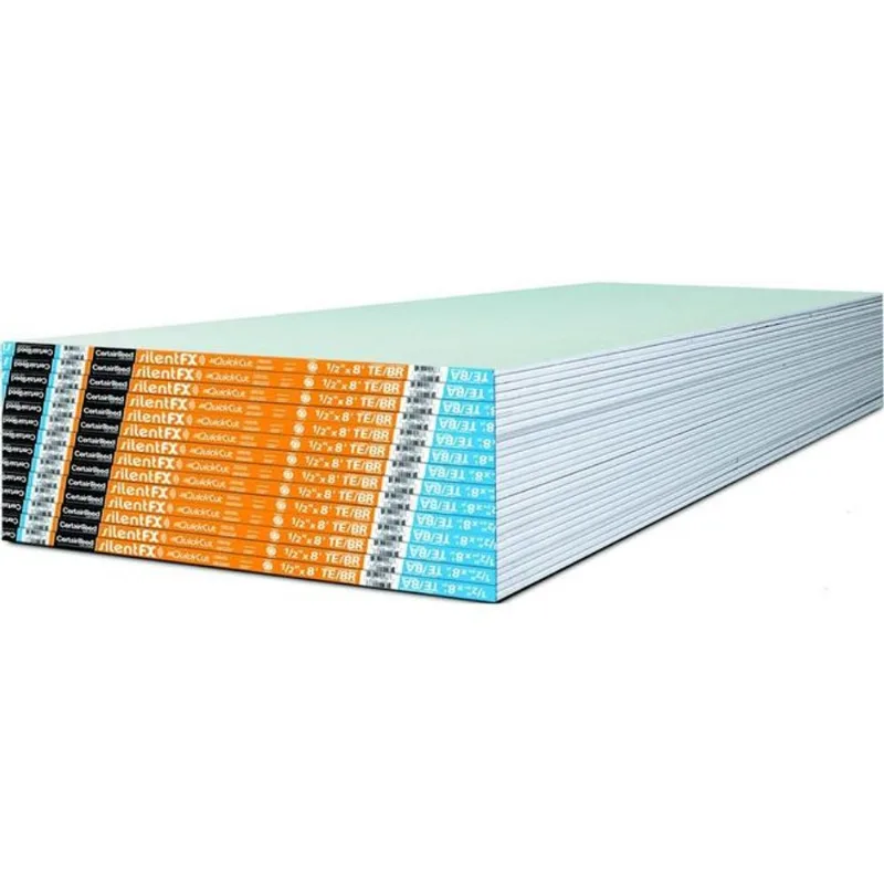 CertainTeed Silent-FX 1/2-in x 4-ft x 8-ft Noise-Reducing Drywall Panel