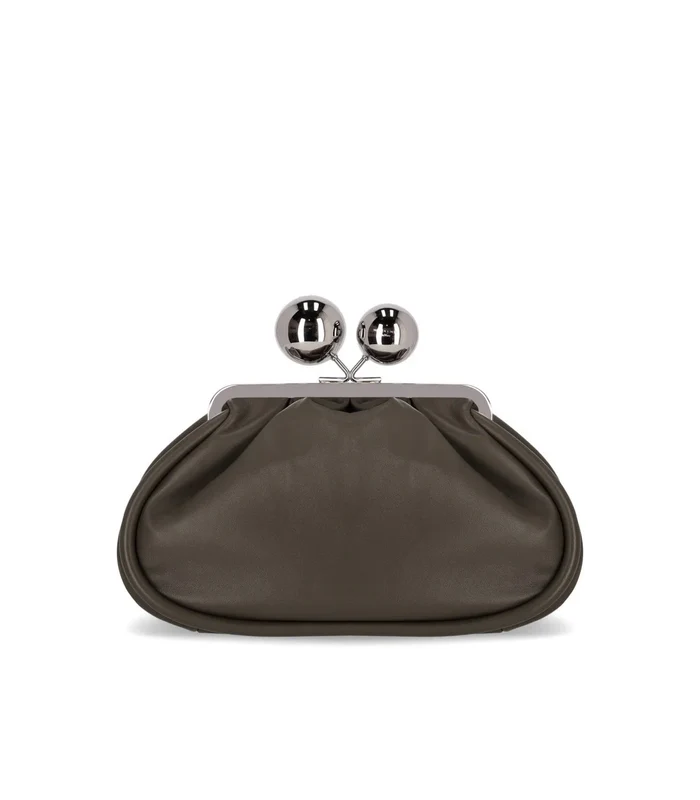 Max Mara Weekend Pasticcino Milvanew Medium Mud Clutch