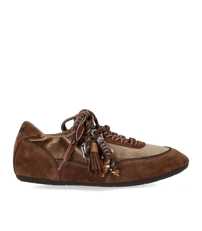 3 P Ballet Velvet Brown Sneaker 40