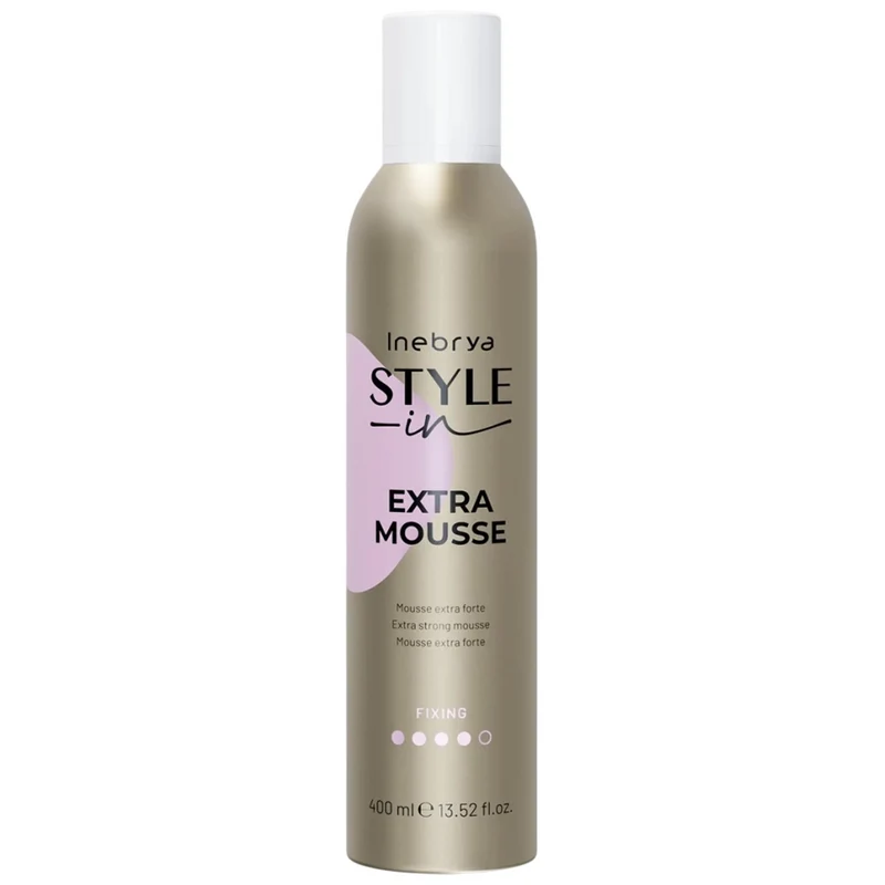 Inebrya, Style-In, Hair Styling Mousse, Fixing, Extra Strong Hold, 400 ml