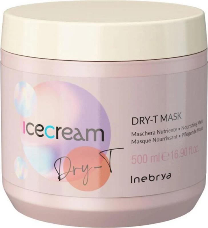 Inebrya, Ice Cream Dry-T, Hair Treatment Cream Mask, Hydrating, 500 ml