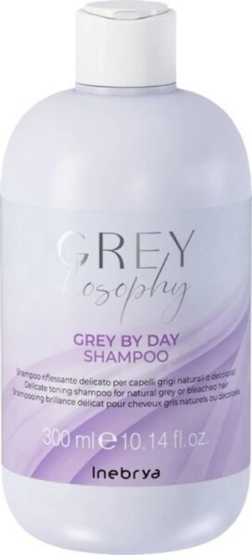 Inebrya, Grey By Day, Hair Shampoo, For Neutralisation Of Yellow Tones, 300 ml