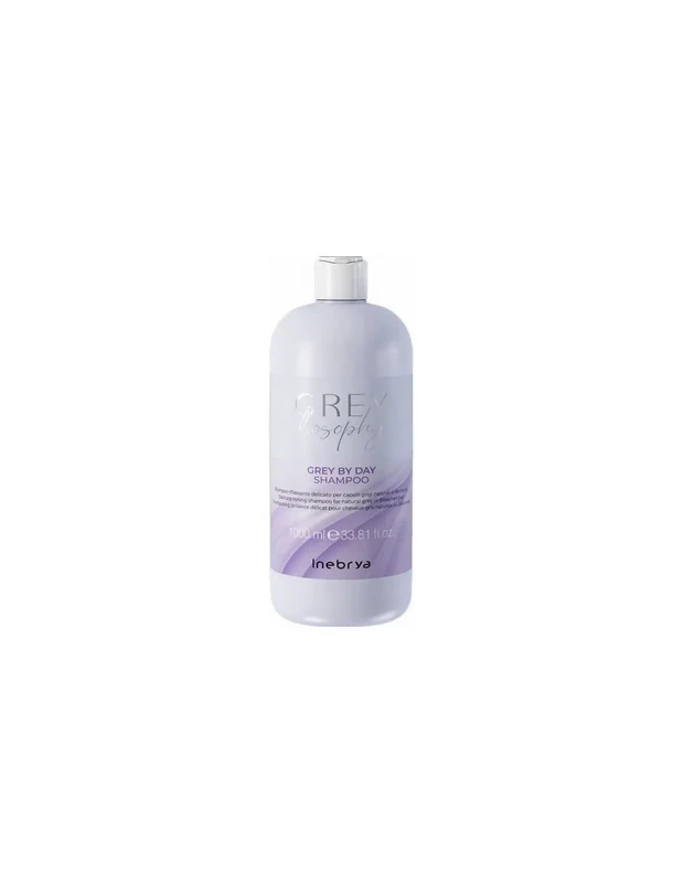 Inebrya, Grey By Day, Hair Shampoo, For Neutralisation Of Yellow Tones, 1000 ml