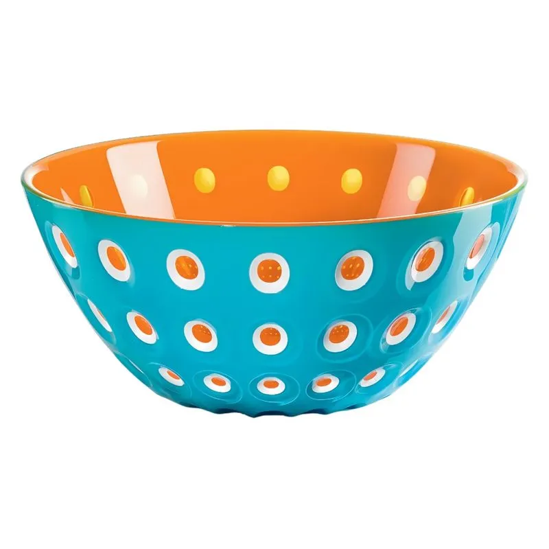 Tigela Bowl 20 Cm Em Acrilico Azul/Laranja - Le Murrine - Guzzini