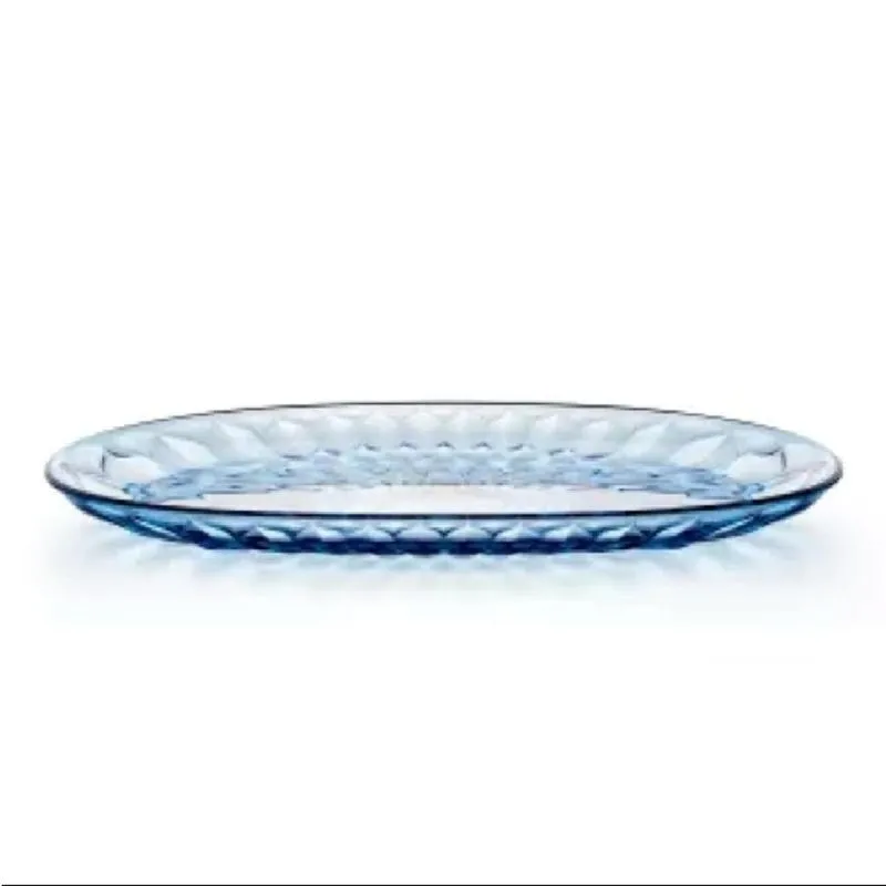 Bandeja De Servir Guzzini Oval Large Em Acrílico Vanity Acqua 45cm Sky Blue 131300lac278