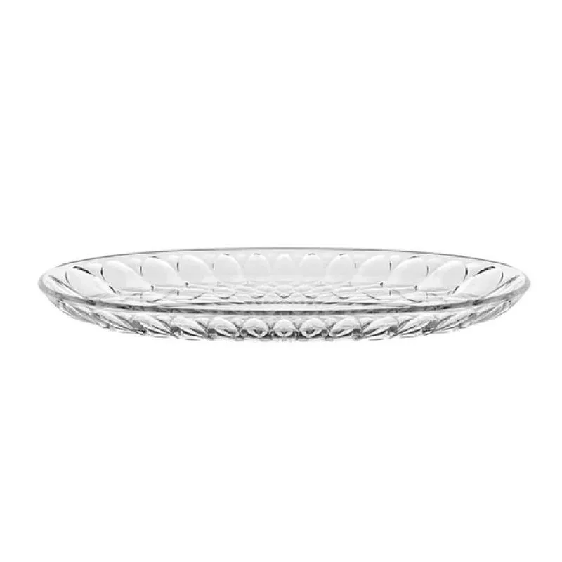 Bandeja De Servir Guzzini Oval Small Em Acrílico Vanity Aria 32cm Clear 131301sar00