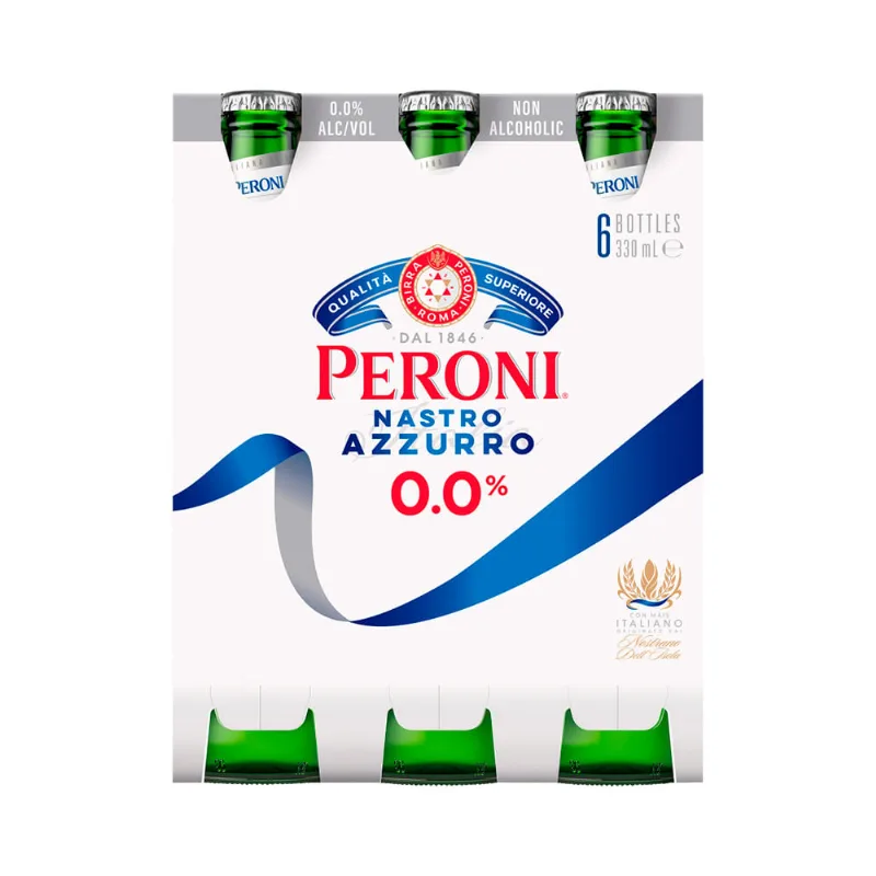 Cerveza Sin Alcohol Peroni 0.0 Six Pack