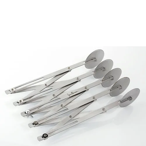 Carretilha Expansível 5 Lâminas Em Aço INOx Massari - 13053517 - Ghidini