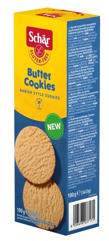 Schar Biscotti Butter Cookies 3x33g