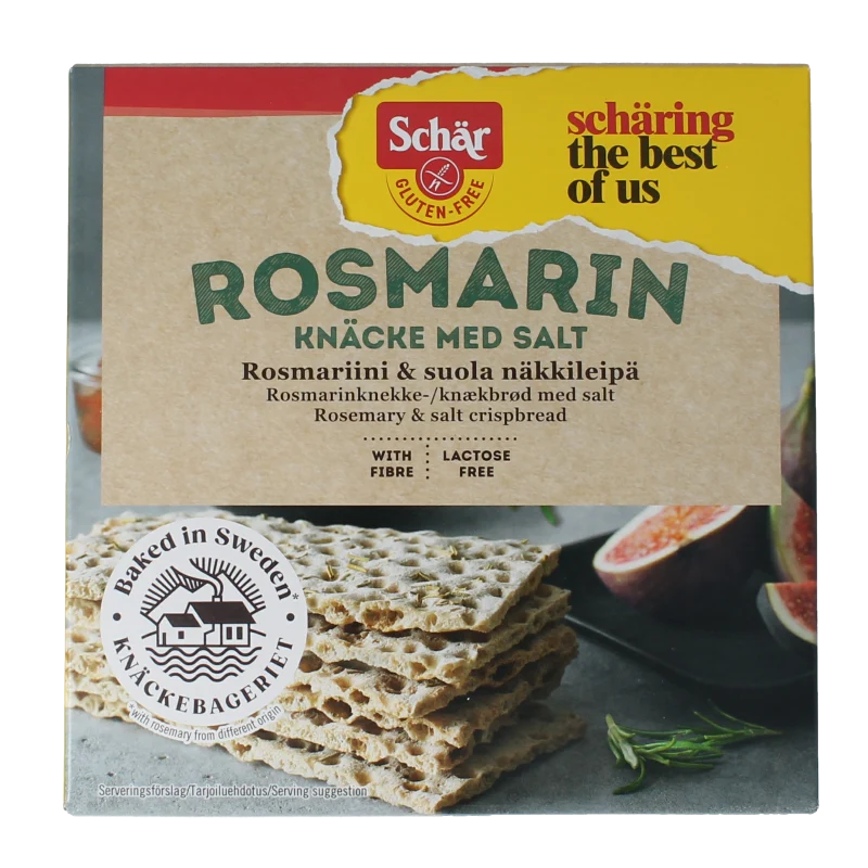 Schar Knackebrod rozemarijn zout 230 gram