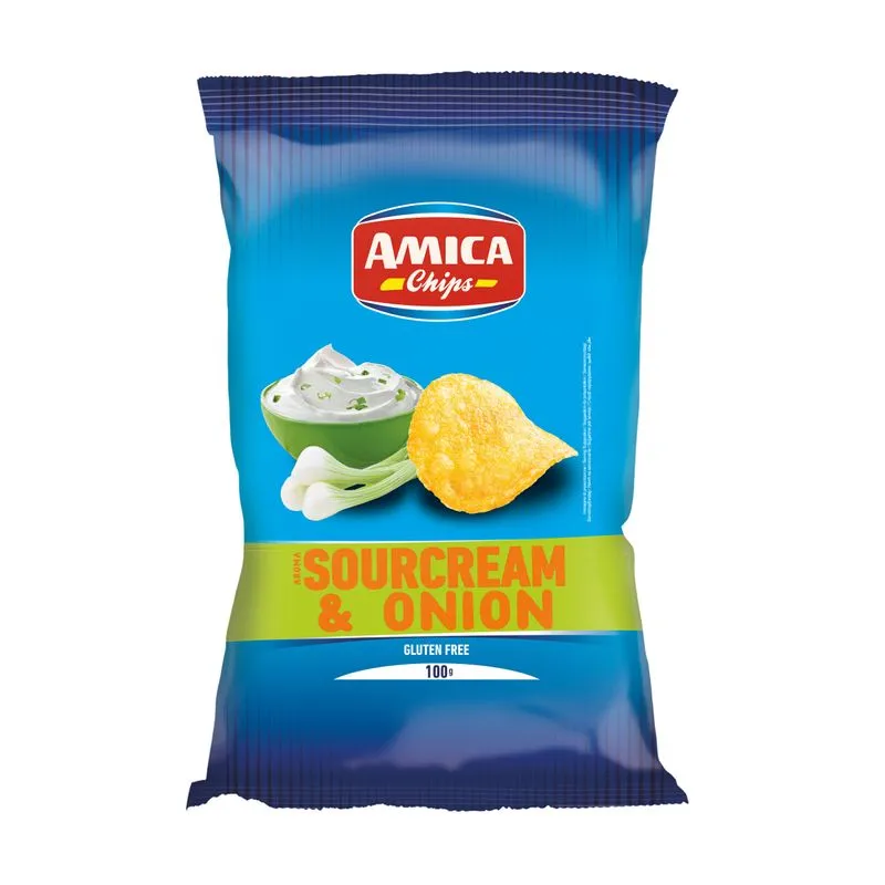 Batata Chips AMICA Sourcream & Onion 100g