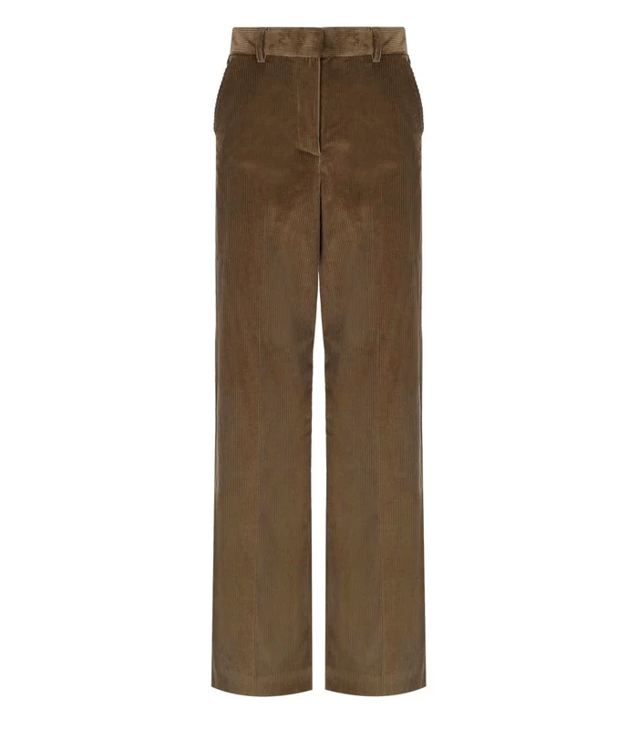 Max Mara Weekend Tania Brown Velvet Trousers 38