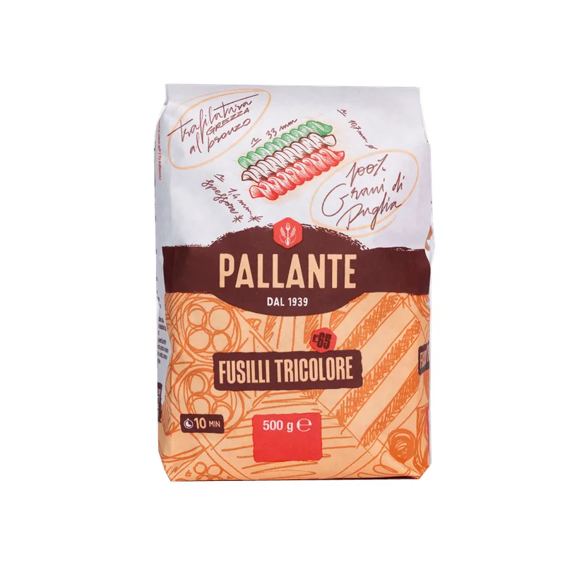 Massa Italiana Fusilli Trocolore Pallante 500g
