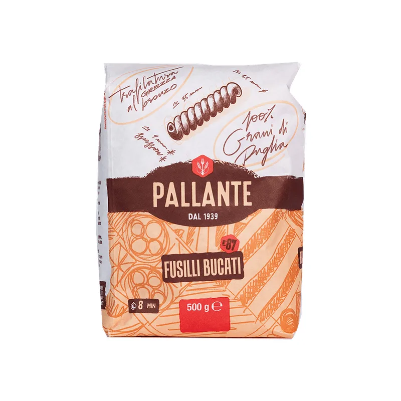 Massa Italiana Fusilli Bucato Pallante 500g